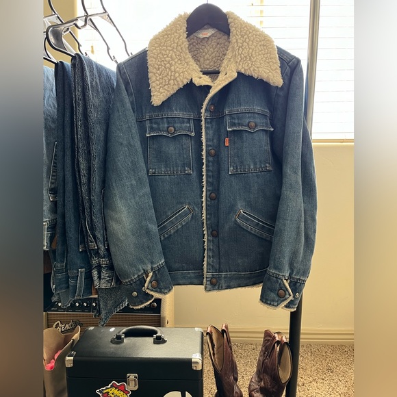 Vintage Levis Sherpa Jacket (70s-80s) - Picture 1 of 14